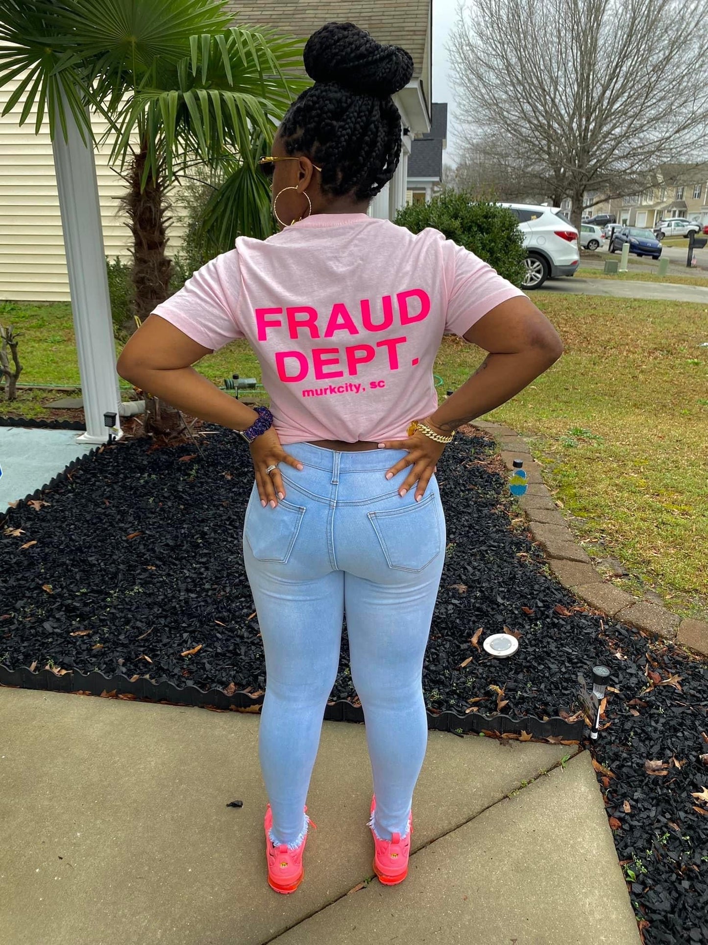 Pink Fraud Dept Shirt